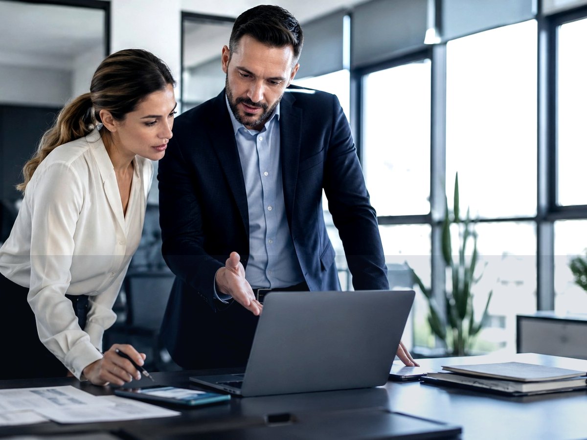Équipe en réunion dans un bureau